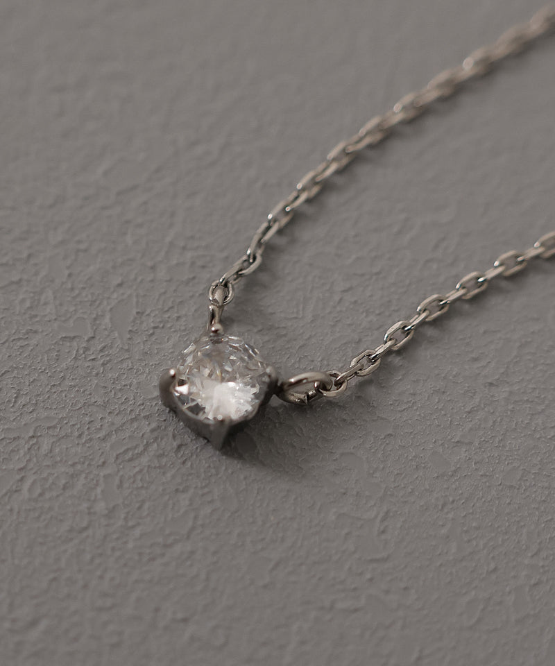 金属アレルギー対応 ビジューネックレス あずきチェーン サージカルステンレス