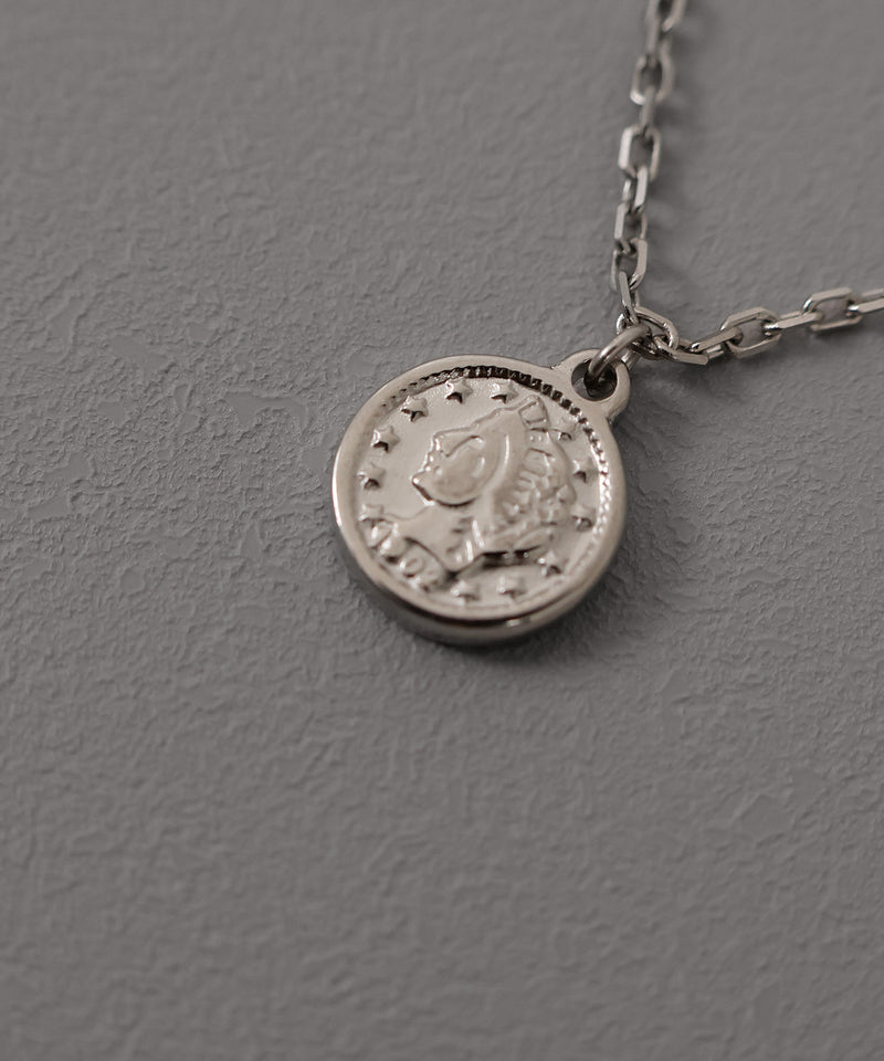 金属アレルギー対応 メダルネックレス サージカルステンレス