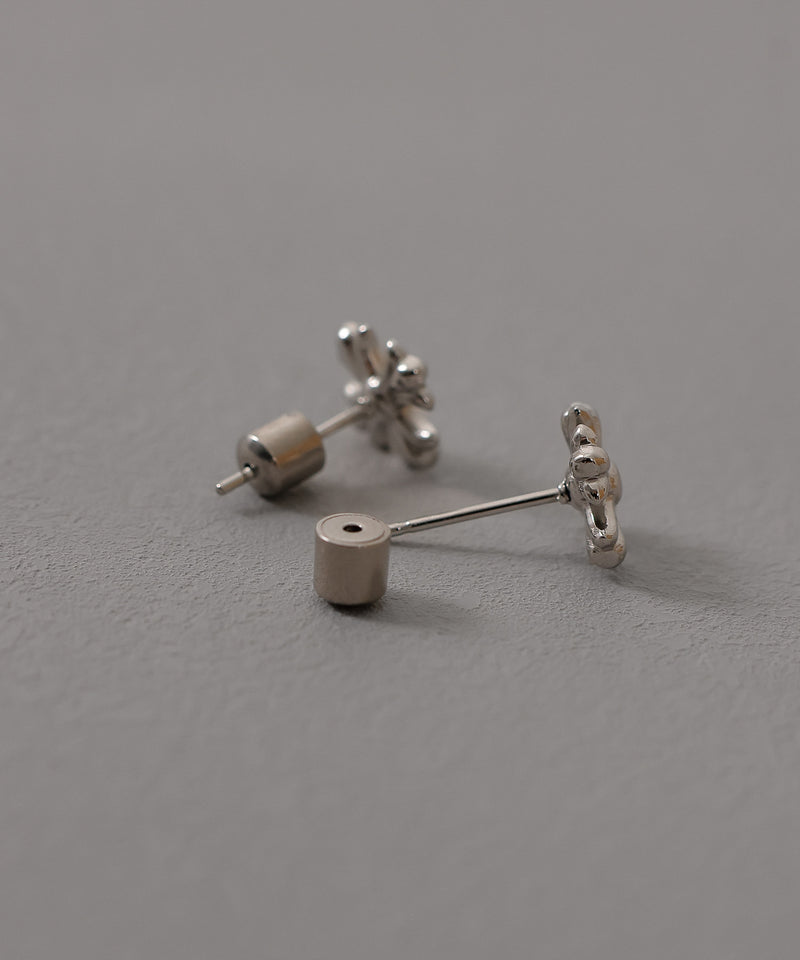 金属アレルギー対応 クロスモチーフデザインピアス サージカルステンレス