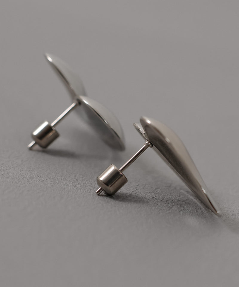 金属アレルギー対応 ニュアンスハートモチーフ ピアス サージカルステンレス