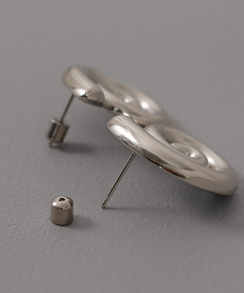 金属アレルギー対応 うずまき ニュアンスデザイン ピアス  サージカルステンレス