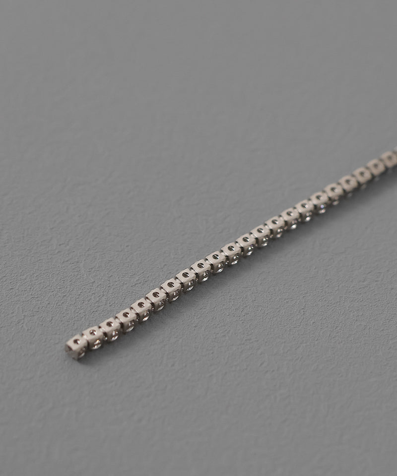 金属アレルギー対応 ビジュー チェーンピアス サージカルステンレス