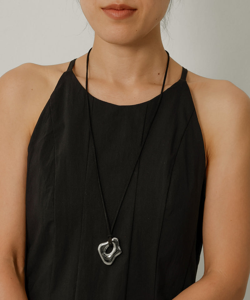 金属アレルギー対応 マルチコードチョーカー デザインモチーフ ニュアンス サージカルステンレス