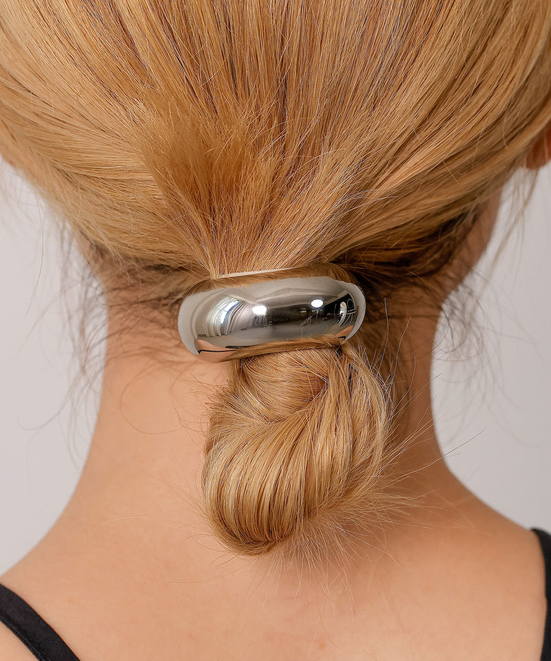 金属アレルギー対応 メタルモチーフ ヘアゴム サージカルステンレス