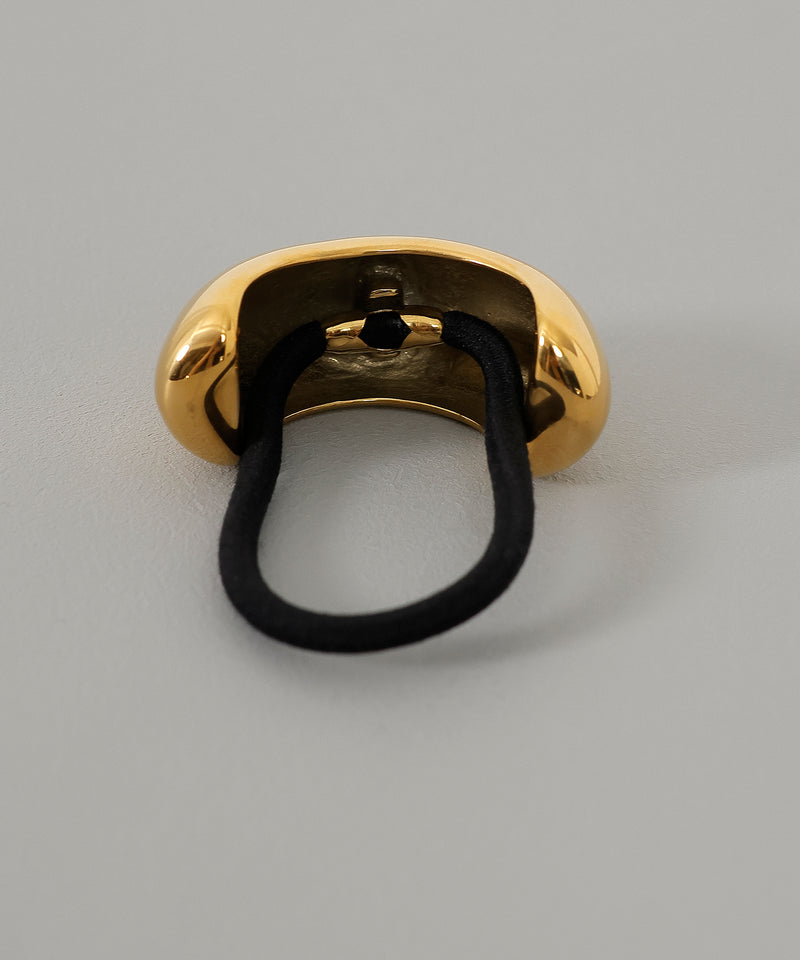 金属アレルギー対応 メタルモチーフ ヘアゴム サージカルステンレス