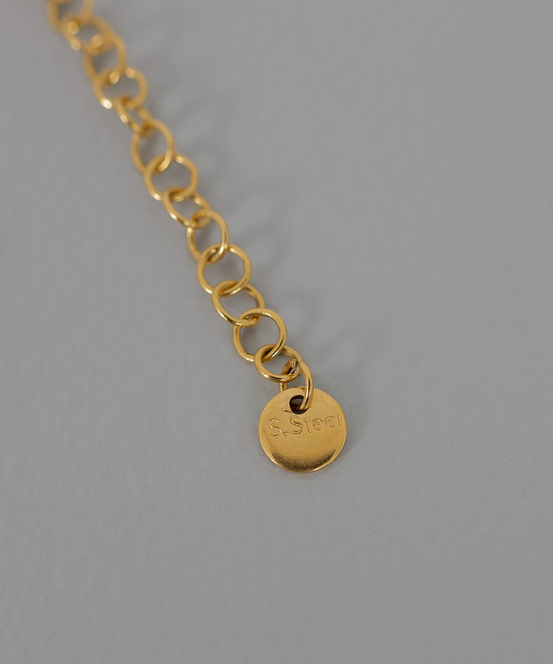 金属アレルギー対応 ボールチェーンハートネックレス デザインモチーフ サージカルステンレス