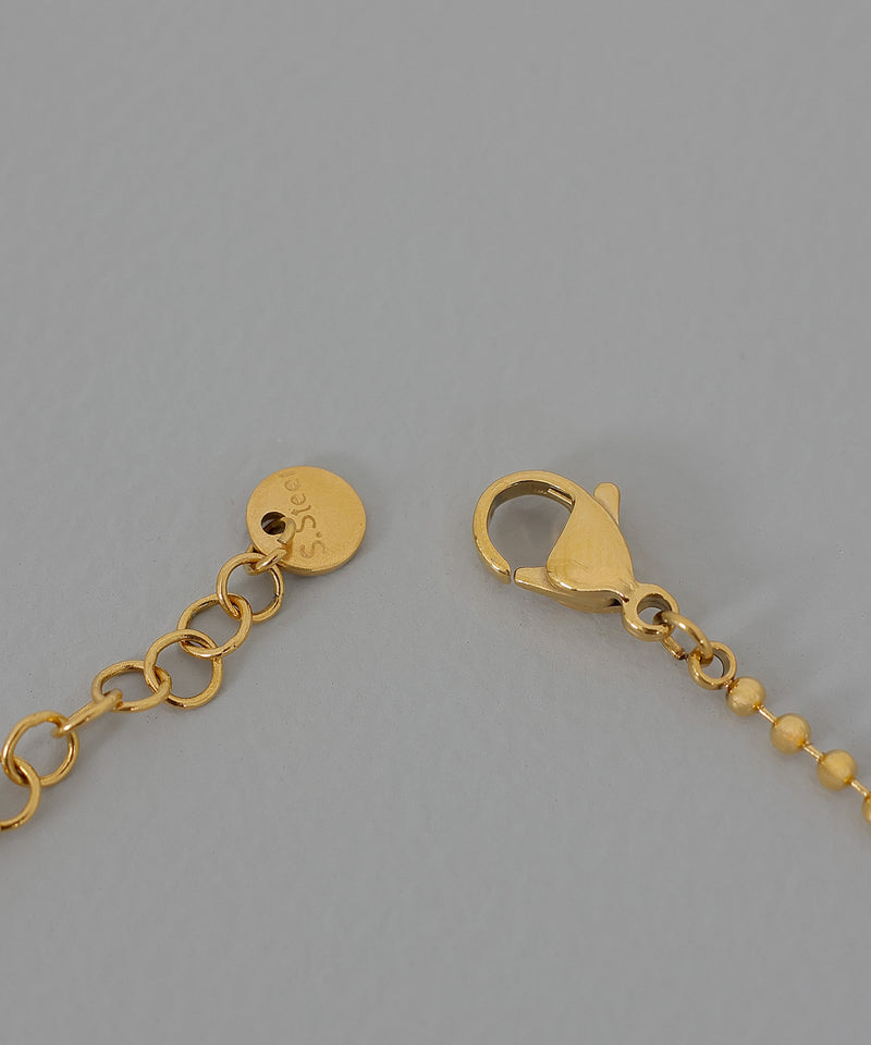 金属アレルギー対応 ボールチェーンハートネックレス デザインモチーフ サージカルステンレス