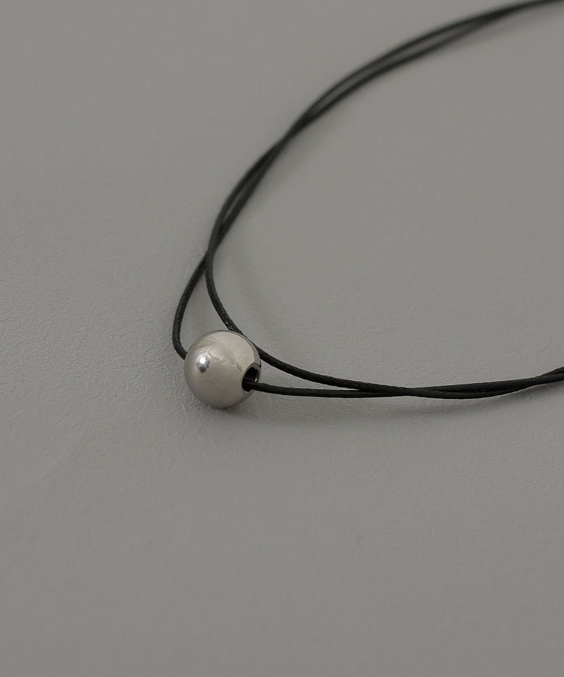 【ORLEAN】 コード紐チョーカー メタル デザイン サージカルステンレス