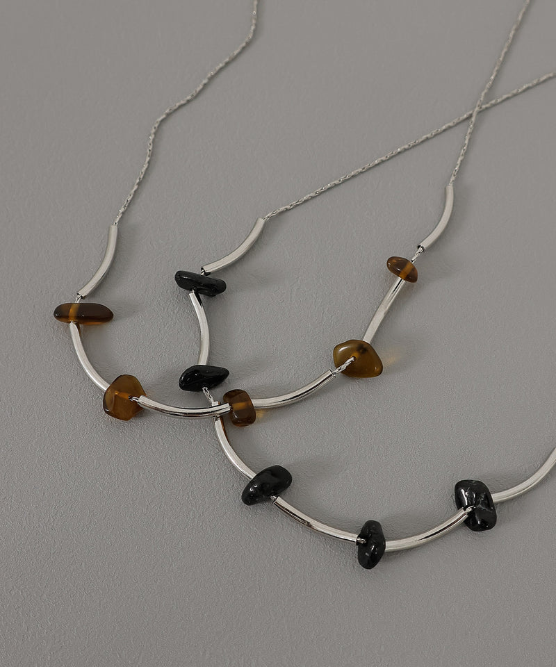 金属アレルギー対応 スクリューロープチェーンネックレス モチーフデザイン サージカルステンレス