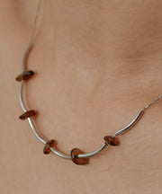 シルバー/ブラウン