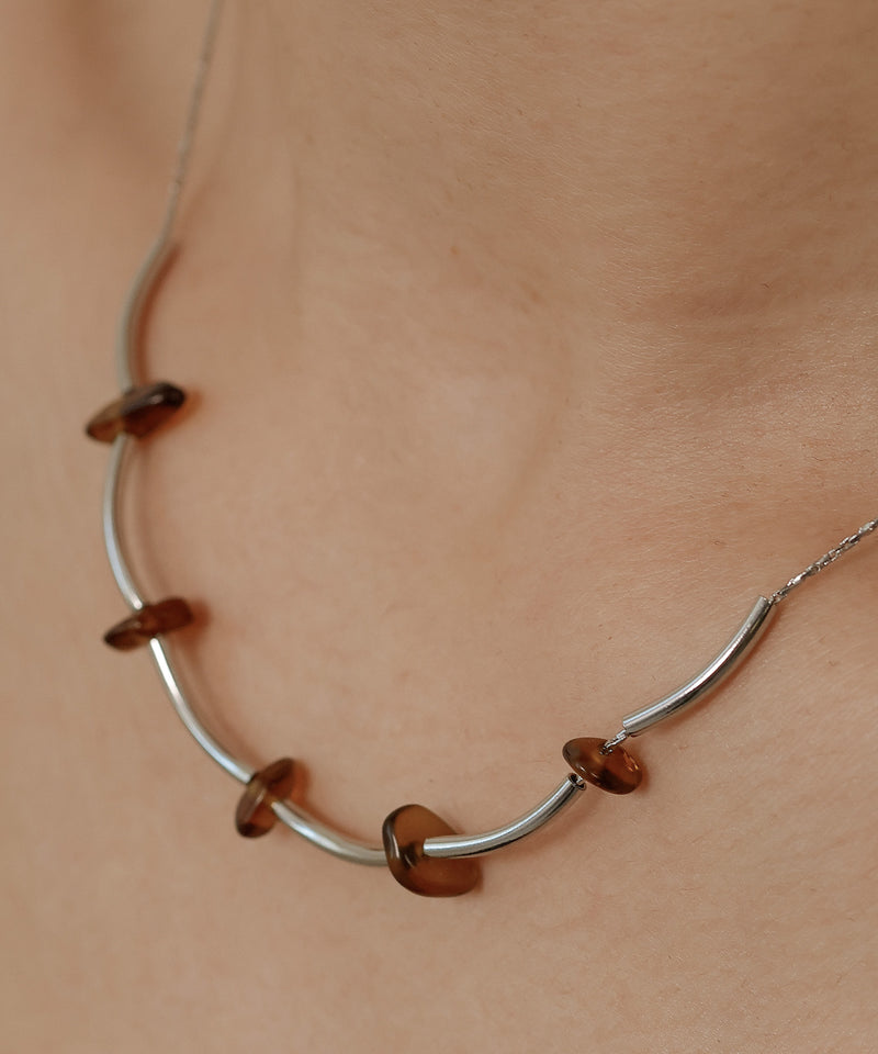 シルバー/ブラウン