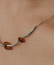 シルバー/ブラウン