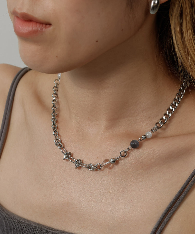 金属アレルギー対応 デザインチェーンネックレス サージカルステンレス