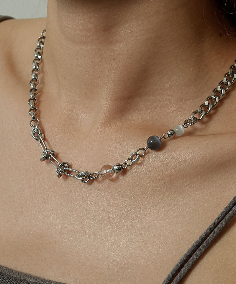 金属アレルギー対応 デザインチェーンネックレス サージカルステンレス