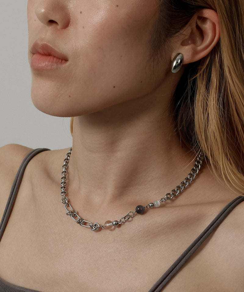 金属アレルギー対応 デザインチェーンネックレス サージカルステンレス