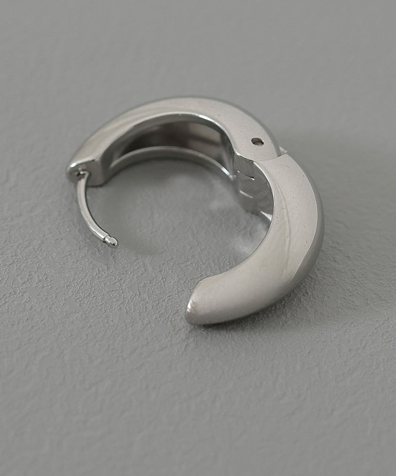 金属アレルギー対応 ドロップフープデザイン ピアス サージカルステンレス