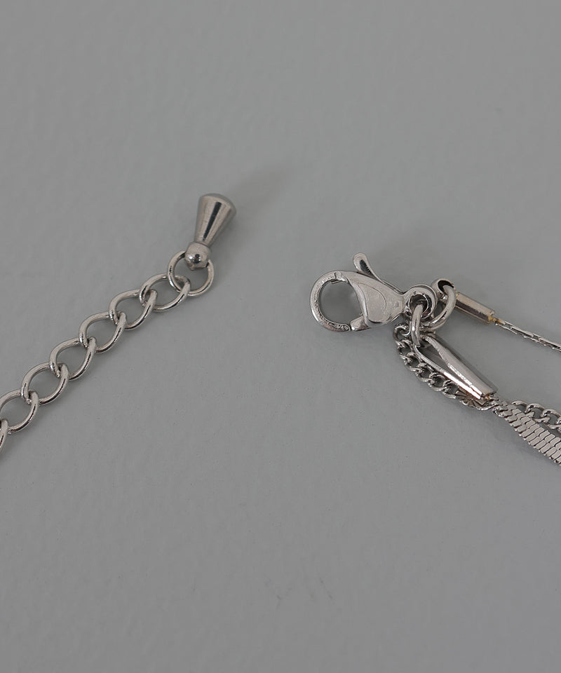 金属アレルギー対応 3連チェーンネックレス サージカルステンレス