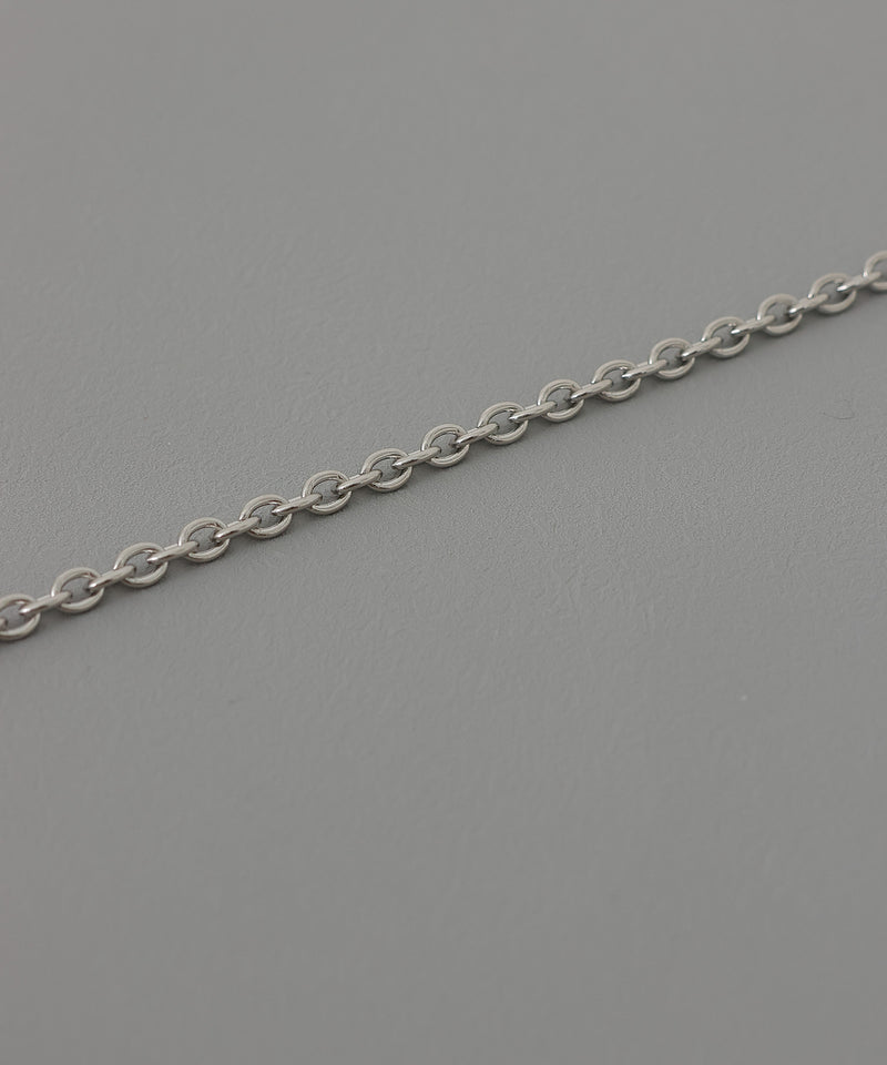 金属アレルギー対応 アズキチェーンマンテルロングネックレス サージカルステンレス