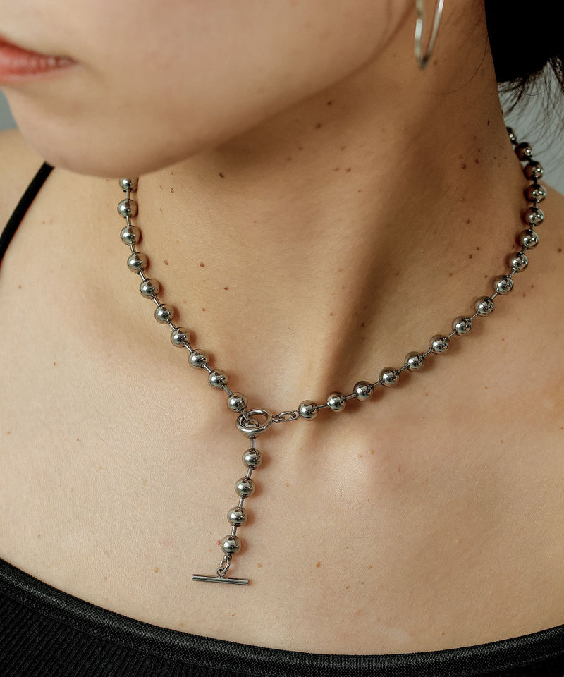 金属アレルギー対応 ボールチェーンネックレス サージカルステンレス