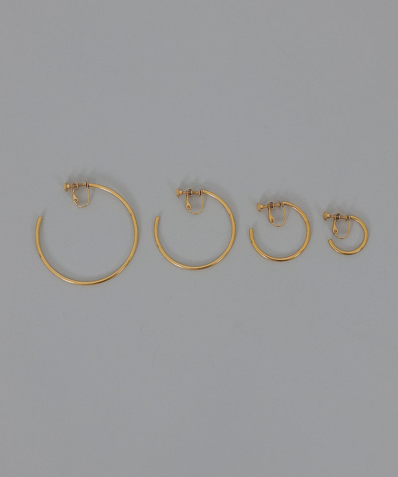 金属アレルギー対応 フープイヤリング 20mm サージカルステンレス