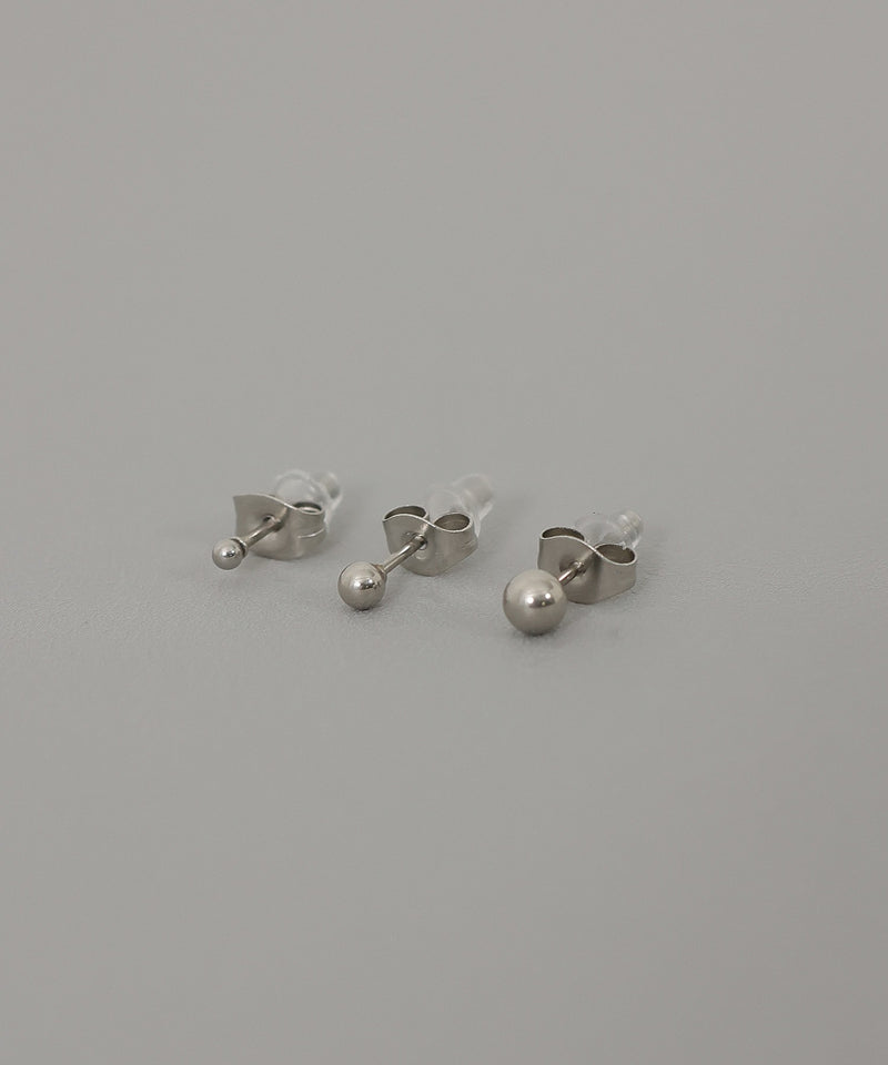 【ORLEAN】 メタルボール ミニピアス 2mm 3mm 4mm サージカルステンレス