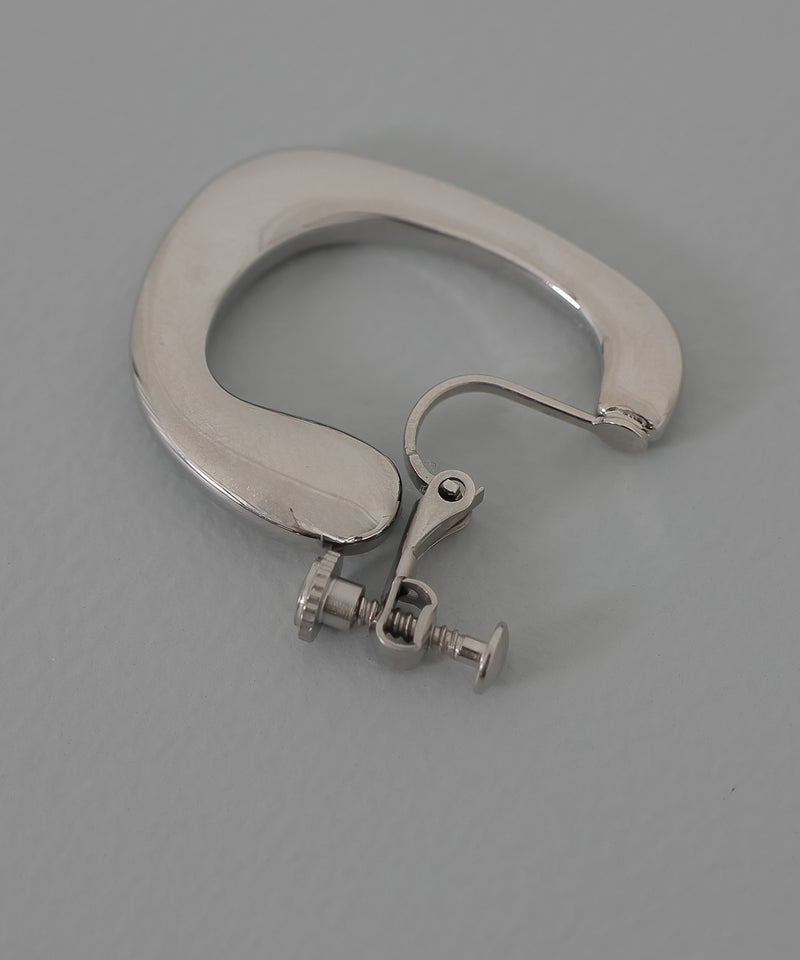 金属アレルギー対応 フープデザインモチーフ イヤリング サージカルステンレス