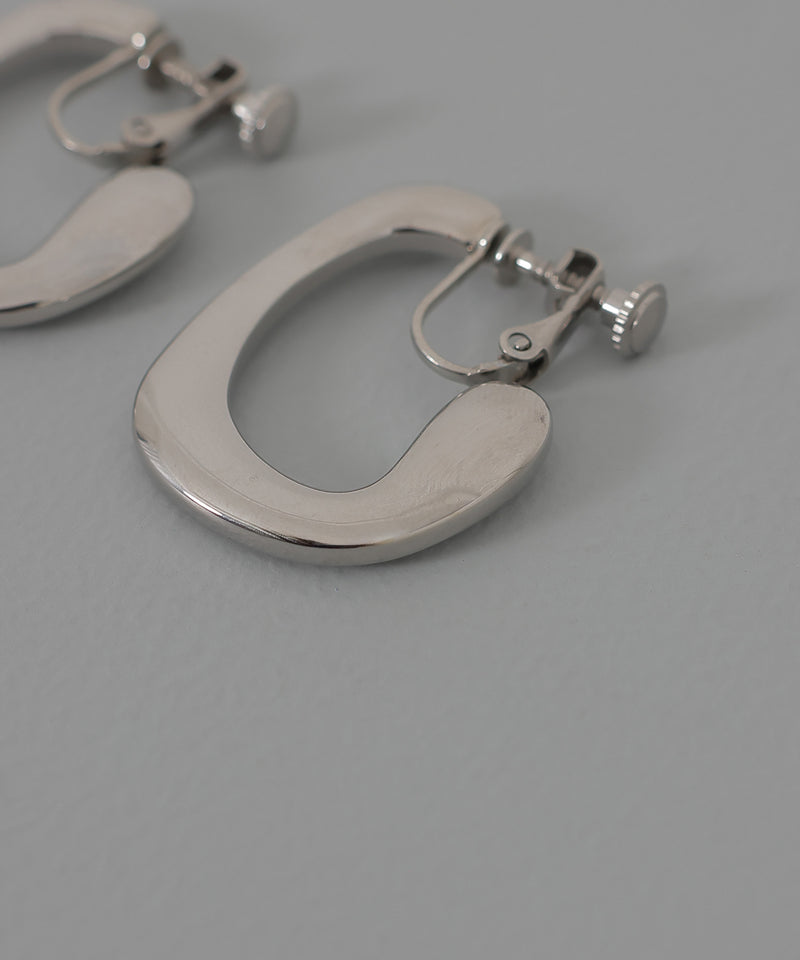 金属アレルギー対応 フープデザインモチーフ イヤリング サージカルステンレス