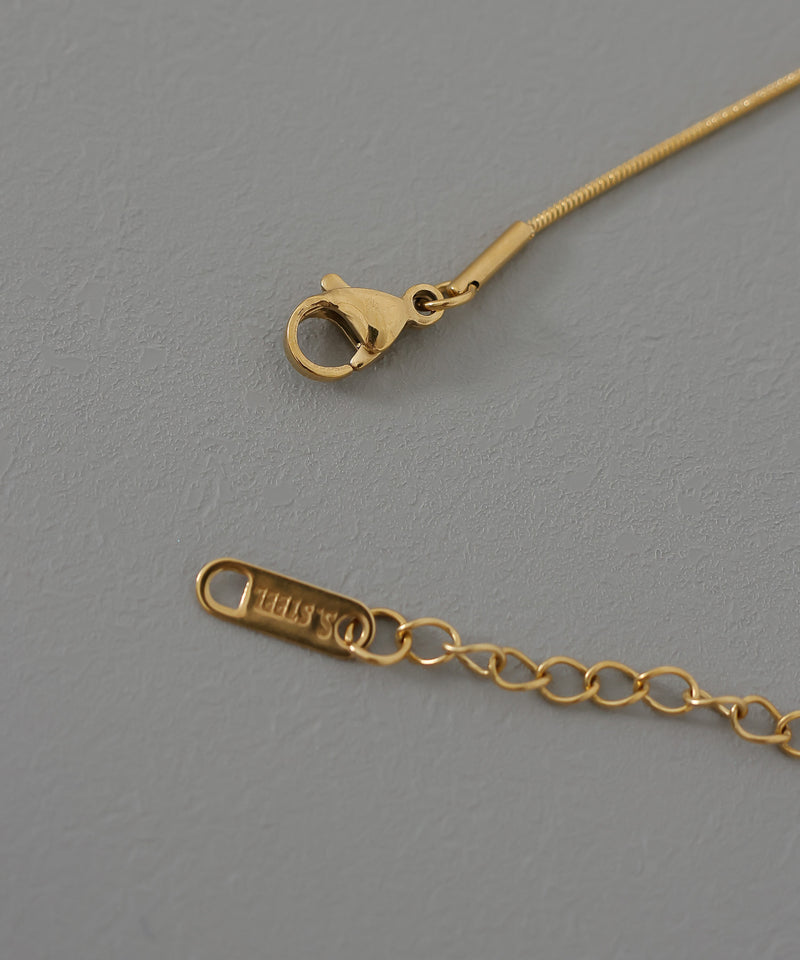 金属アレルギー対応 スネークチェーンアンクレット メタルボール  サージカルステレス