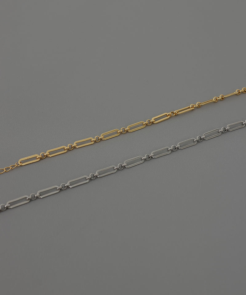 金属アレルギー対応 デザインチェーンアンクレット サージカルステンレス