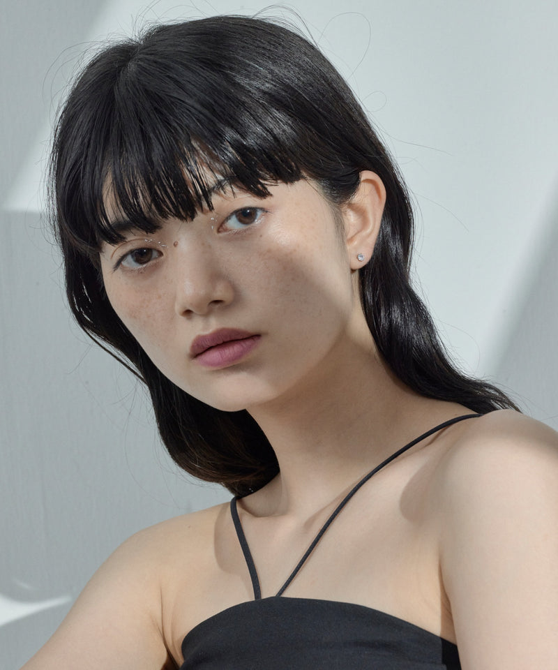 【ORLEAN】ビジューストーンピアス 6個セット 3mm 4mm