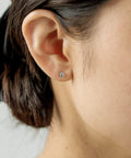 【ORLEAN】ビジューストーンピアス 6個セット 3mm 4mm