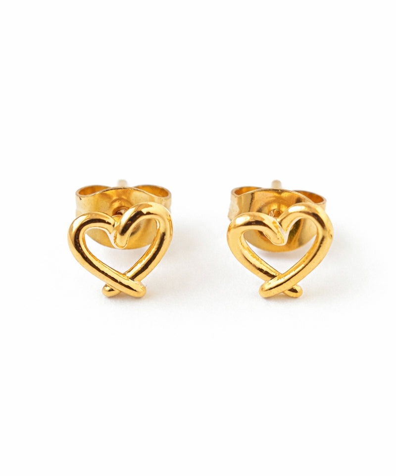 【ORLEAN】ミニピアス3個セット フープピアス ハートピアス パールピアス