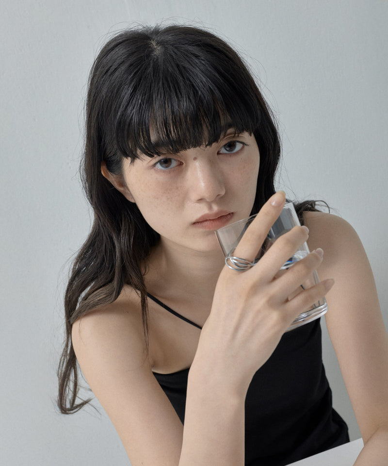 【ORLEAN】ニュアンスラインデザインリング