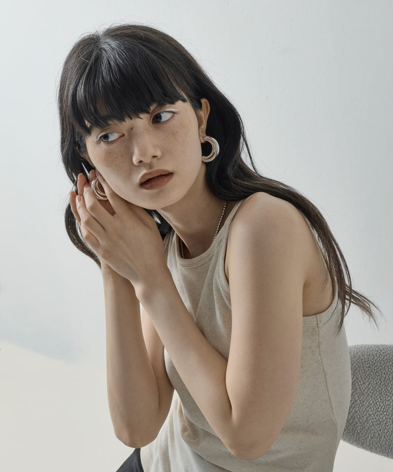 【ORLEAN】ダブルフープピアス
