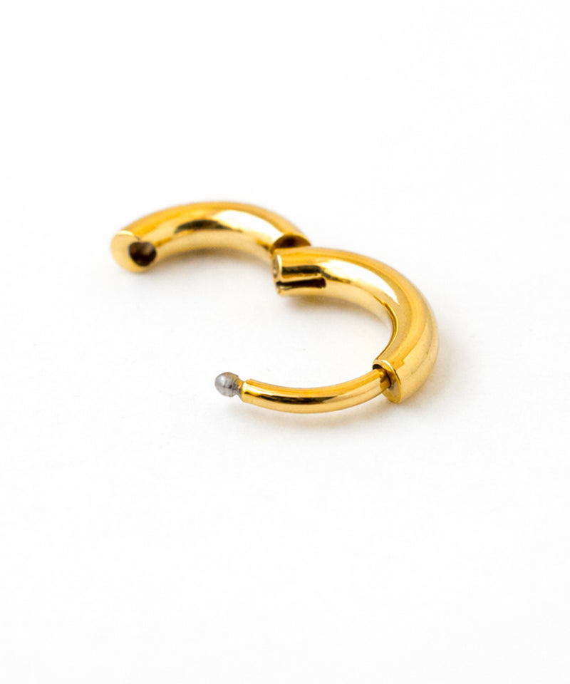 【ORLEAN】ミニピアス2個セット フープピアス ストーンピアス