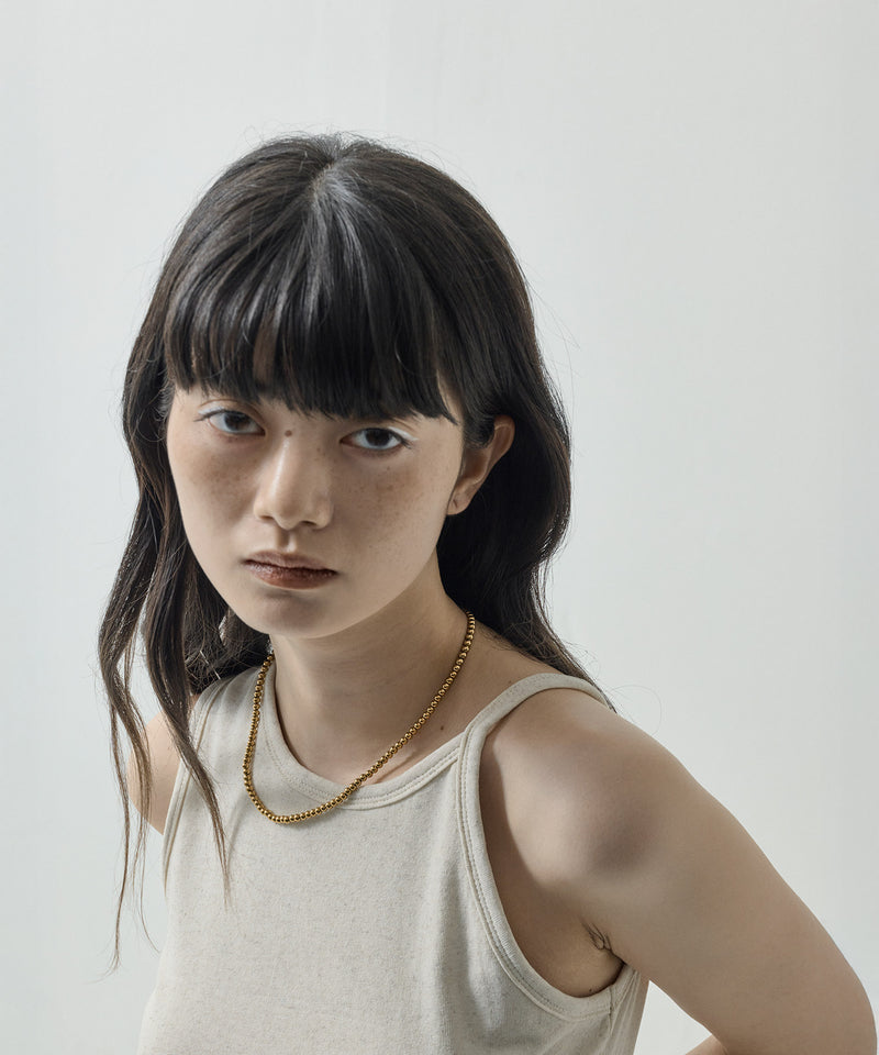 【ORLEAN】シンプルボールネックレス 4mm