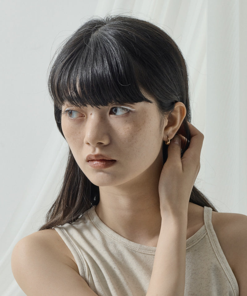 【ORLEAN】ドロップミニフープピアス