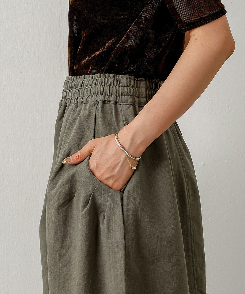 ポケット タック ドロストパンツ