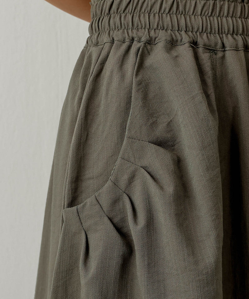 ポケット タック ドロストパンツ