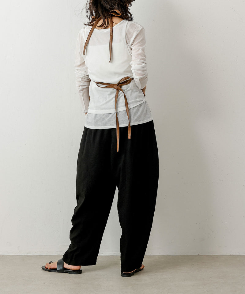 ポケット タック ドロストパンツ