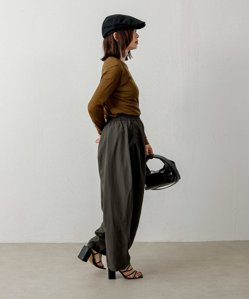 ポケット タック ドロストパンツ