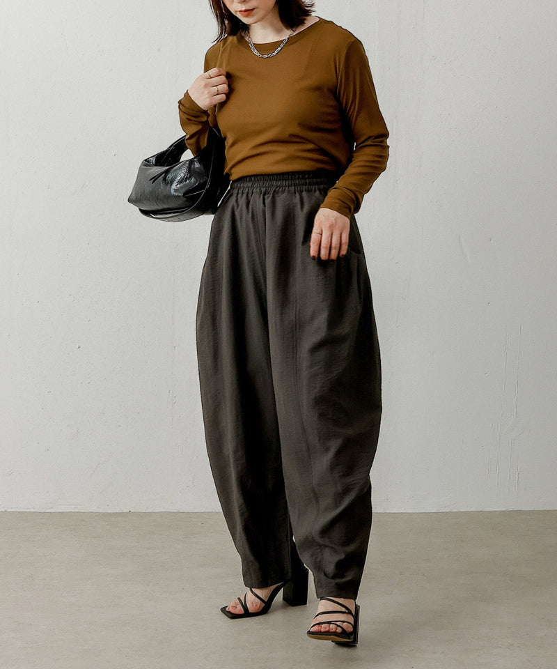 ポケット タック ドロストパンツ