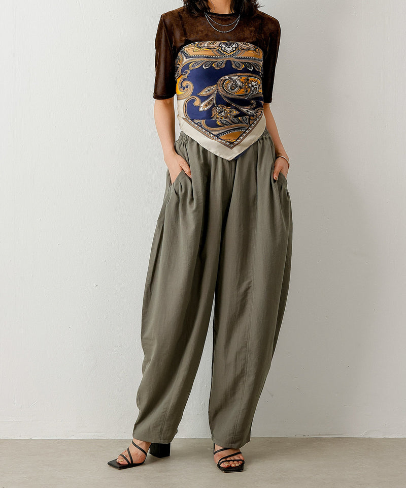 ポケット タック ドロストパンツ