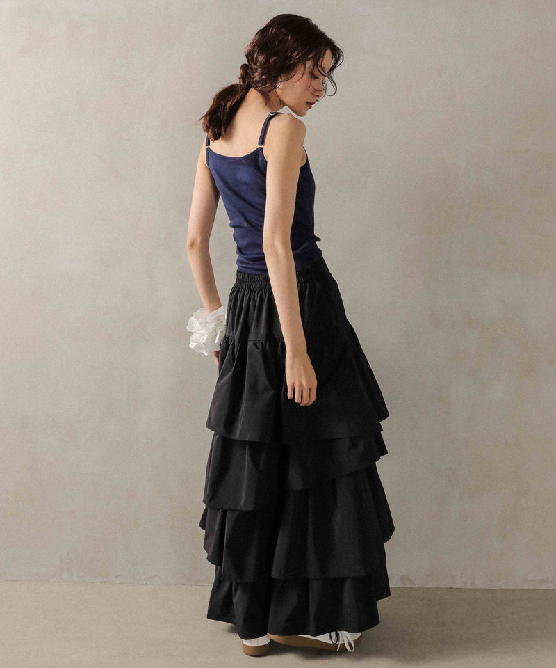 カップ付き コットンフライス キャミソール