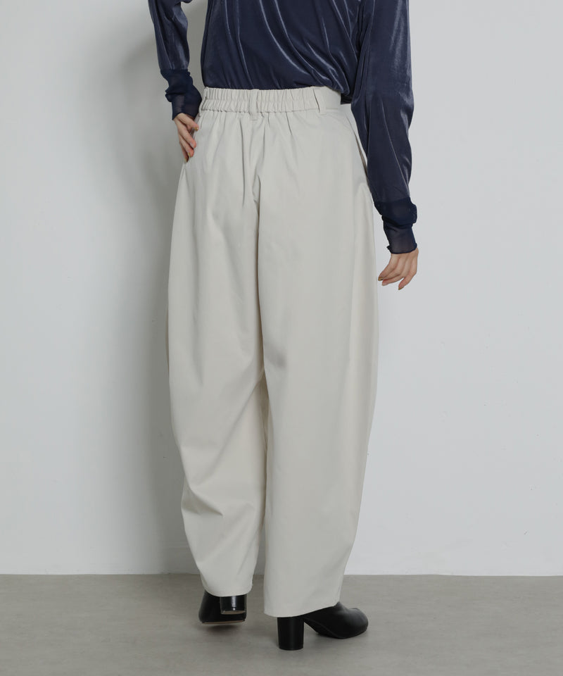 ミリタリー タック カーブパンツ