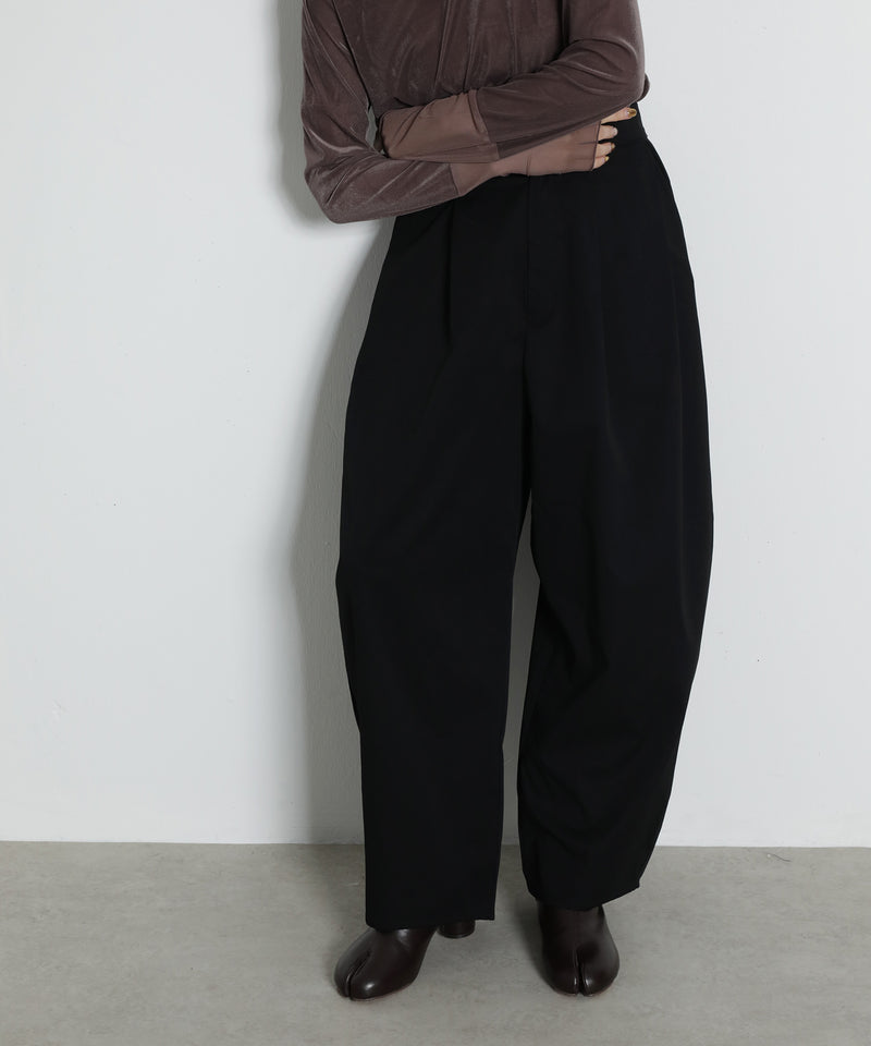 ミリタリー タック カーブパンツ