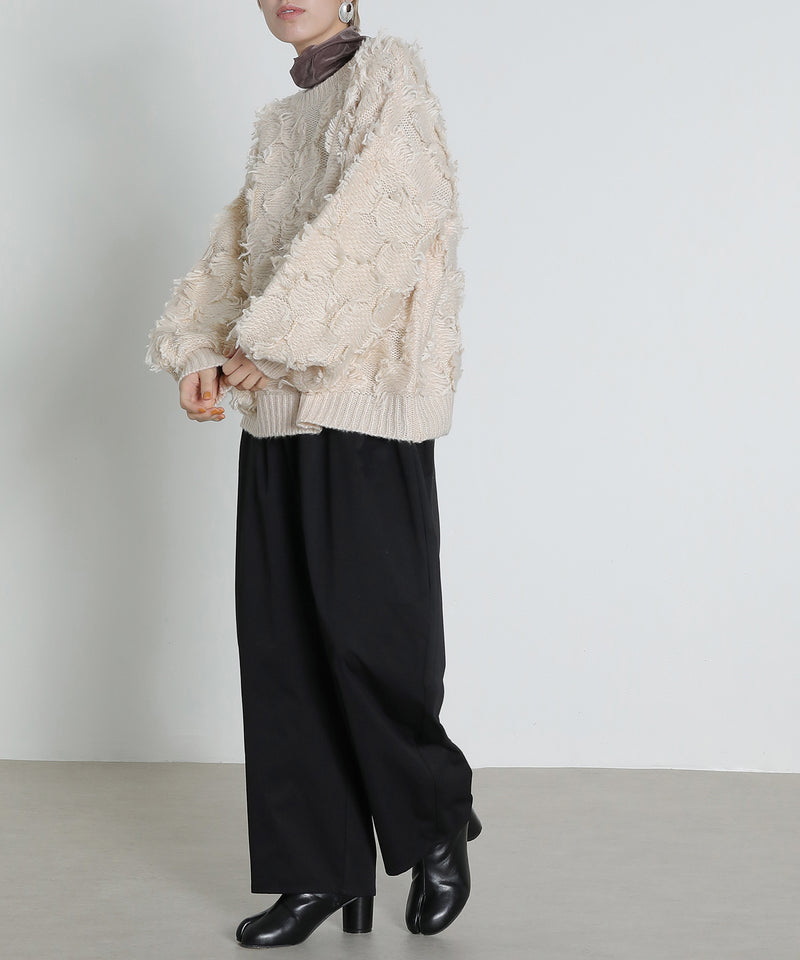 ミリタリー タック カーブパンツ