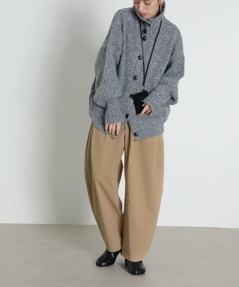 ミリタリー タック カーブパンツ