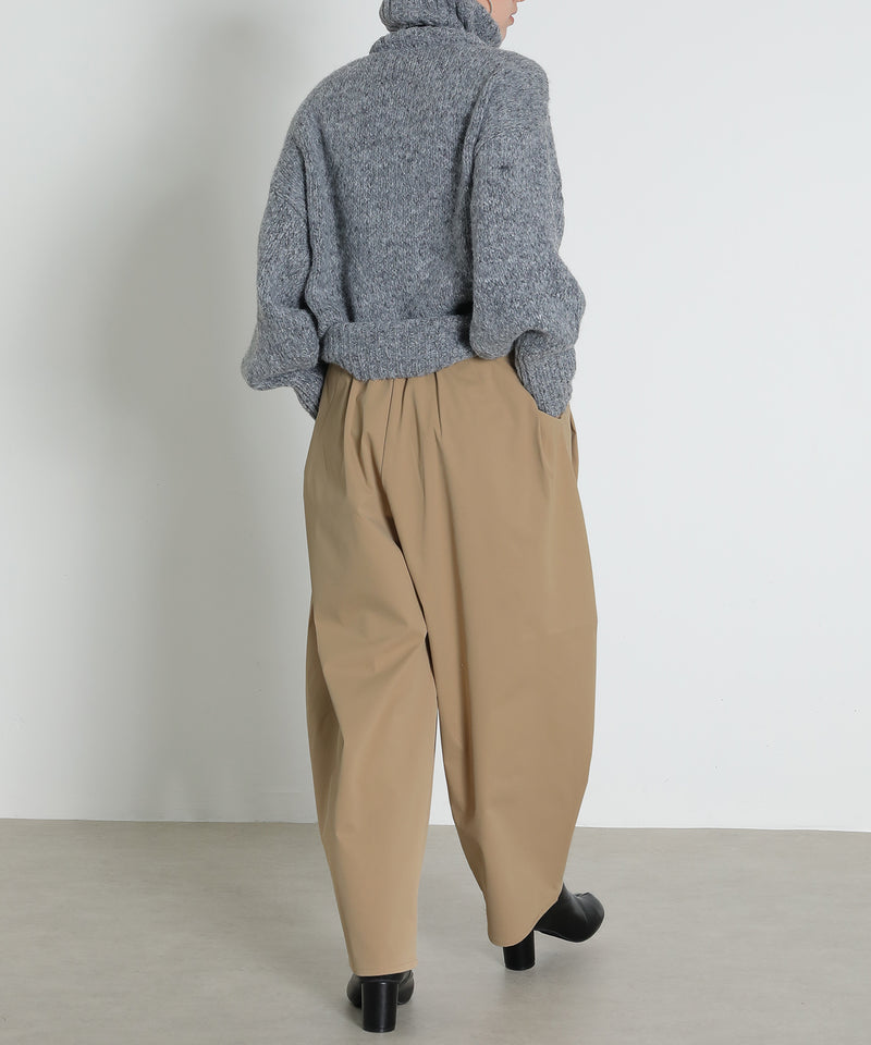 ミリタリー タック カーブパンツ