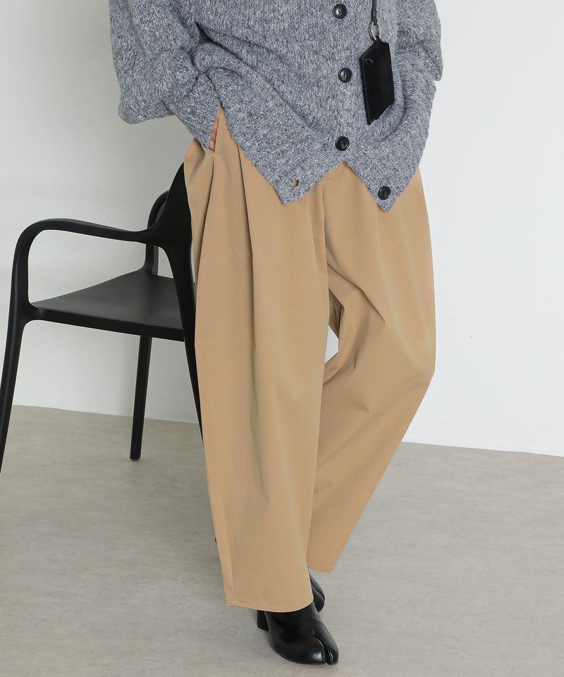 ミリタリー タック カーブパンツ